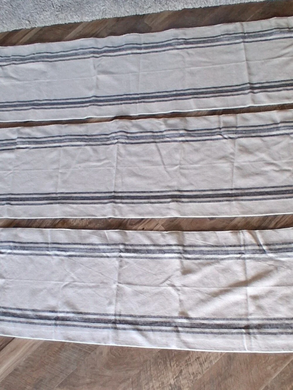 Set Of‎ 3 farmhouse style grain sack look Valances 70